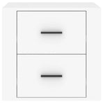 Bedside Cabinet White 50x39x47 cm