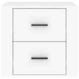 Bedside Cabinet White 50x39x47 cm - Rear View