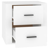 Bedside Cabinet White 50x39x47 cm - Low Angle