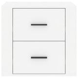 Bedside Cabinet High Gloss White 50x39x47 cm