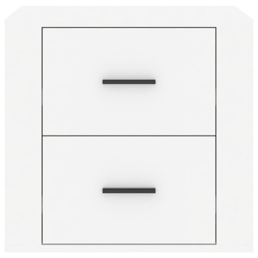 Bedside Cabinet High Gloss White 50x39x47 cm