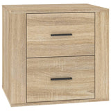 Bedside Cabinet Sonoma Oak 50x39x47 cm - Front View