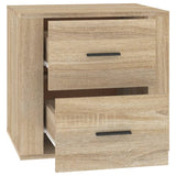 Bedside Cabinet Sonoma Oak 50x39x47 cm - Low Angle