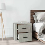 Bedside Cabinet Concrete Grey 50x39x47 cm