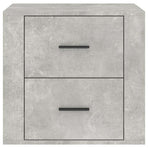 Bedside Cabinet Concrete Grey 50x39x47 cm