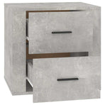 Bedside Cabinet Concrete Grey 50x39x47 cm