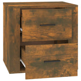 Bedside Cabinet Smoked Oak 50x39x47 cm - Low Angle