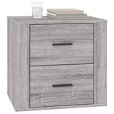 Bedside Cabinet Grey Sonoma 50x39x47 cm - Top-Down View