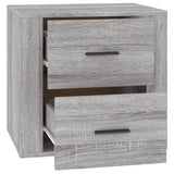 Bedside Cabinet Grey Sonoma 50x39x47 cm - Low Angle