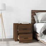 Bedside Cabinet Brown Oak 50x39x47 cm - Side View