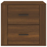 Bedside Cabinet Brown Oak 50x39x47 cm - Rear View
