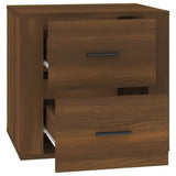Bedside Cabinet Brown Oak 50x39x47 cm - Low Angle
