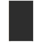Bedside Cabinet Black 50x36x60 cm Engineered Wood