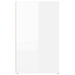 Bedside Cabinet High Gloss White 50x36x60 cm Engineered Wood