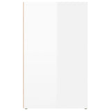 Bedside Cabinet High Gloss White 50x36x60 cm Engineered Wood - Low Angle