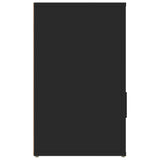 Bedside Cabinet Black 50x36x60 cm Engineered Wood - Low Angle