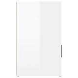 Bedside Cabinet High Gloss White 50x36x60 cm Engineered Wood