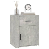 Bedside Cabinet Concrete Grey 50x36x60 cm Engineered Wood - Top-Down View
