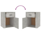 Bedside Cabinet Concrete Grey 50x36x60 cm Engineered Wood - Extra Image