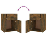 Bedside Cabinet Smoked Oak 50x36x60 cm Engineered Wood