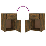 Bedside Cabinet Smoked Oak 50x36x60 cm Engineered Wood - Extra Image