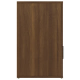 Bedside Cabinet Brown Oak 50x36x60 cm Engineered Wood - Low Angle