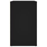 Bedside Cabinet Black 50x36x60 cm Engineered Wood - Low Angle