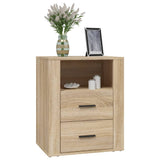 Bedside Cabinet Sonoma Oak 50x36x60 cm Engineered Wood - Top-Down View