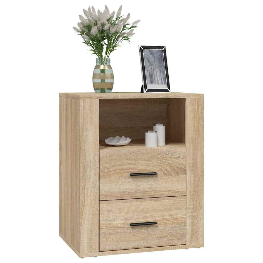 Bedside Cabinet Sonoma Oak 50x36x60 cm Engineered Wood