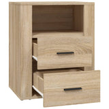 Bedside Cabinet Sonoma Oak 50x36x60 cm Engineered Wood - Close-Up Angle