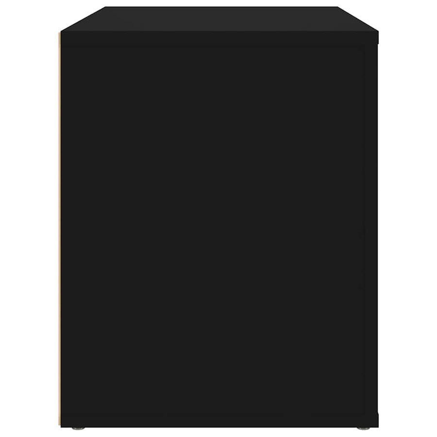 Bedside Cabinet Black 60x36x45 cm Engineered Wood