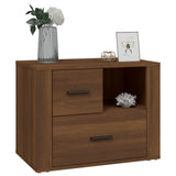 Bedside Cabinet Brown Oak 60x36x45 cm Engineered Wood