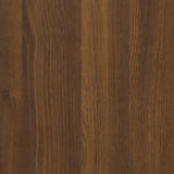 Bedside Cabinet Brown Oak 60x36x45 cm Engineered Wood