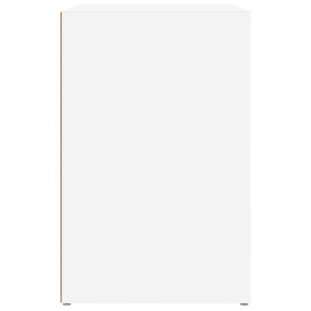 Shoe Cabinet White 130x35x54 cm Engineered Wood