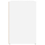 Shoe Cabinet White 130x35x54 cm Engineered Wood - Close-Up Angle