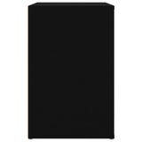 Shoe Cabinet Black 130x35x54 cm Engineered Wood - Close-Up Angle