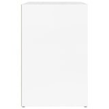 Shoe Cabinet High Gloss White 130x35x54 cm Engineered Wood