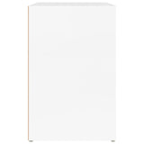 Shoe Cabinet High Gloss White 130x35x54 cm Engineered Wood - Close-Up Angle