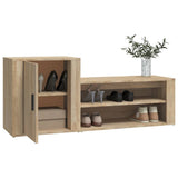 Shoe Cabinet Sonoma Oak 130x35x54 cm Engineered Wood
