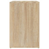 Shoe Cabinet Sonoma Oak 130x35x54 cm Engineered Wood