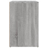 Shoe Cabinet Grey Sonoma 130x35x54 cm Engineered Wood - Close-Up Angle