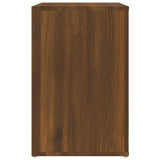 Shoe Cabinet Brown Oak 130x35x54 cm Engineered Wood