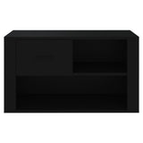 Shoe Cabinet Black 80x35x45 cm Engineered Wood - 45-Degree Angle