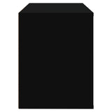 Shoe Cabinet Black 80x35x45 cm Engineered Wood
