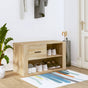Shoe Cabinet Sonoma Oak 80x35x45 cm Engineered Wood