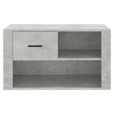 Shoe Cabinet Concrete Grey 80x35x45 cm Engineered Wood - 45-Degree Angle