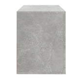 Shoe Cabinet Concrete Grey 80x35x45 cm Engineered Wood - Rear View