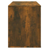Shoe Cabinet Smoked Oak 80x35x45 cm Engineered Wood - Rear View