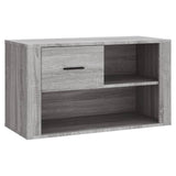 Shoe Cabinet Grey Sonoma 80x35x45 cm Engineered Wood - Front View