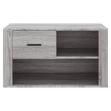 Shoe Cabinet Grey Sonoma 80x35x45 cm Engineered Wood - 45-Degree Angle
